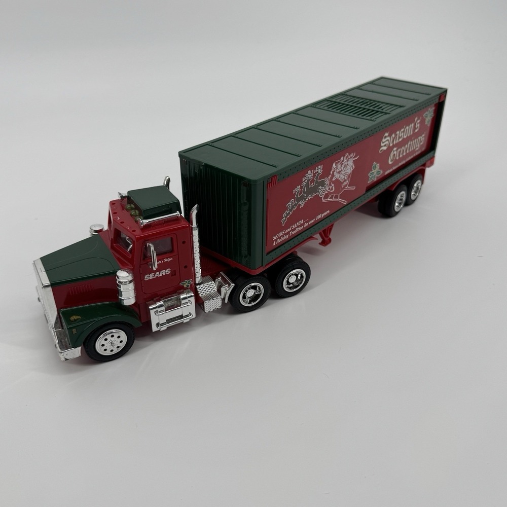 1998‎ Sears Season's Greetings 18 Wheel Box Trailer Truck Lights Sound Coin Bank